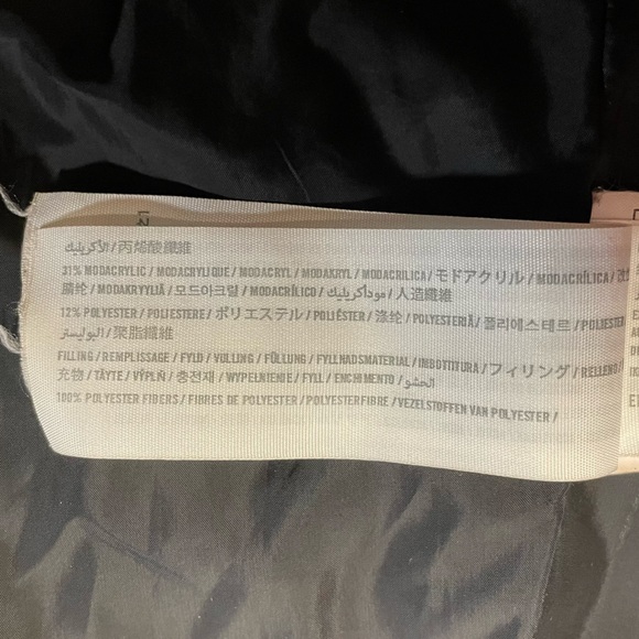 Abercrombie&Fitch women’s size M black hooded mid-length puffer coat - Picture 10 of 10